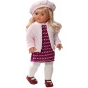 Muñeca María, vestido,chaqueta y boina de lana
